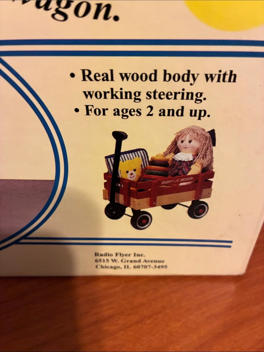 Radio Flyer Little Wood Wagon - Classic Red